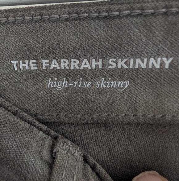 AG Adriano Goldschmied The Farrah High Rise Skinny Jeans Gray Corduroy NWT 27 - Picture 8 of 8